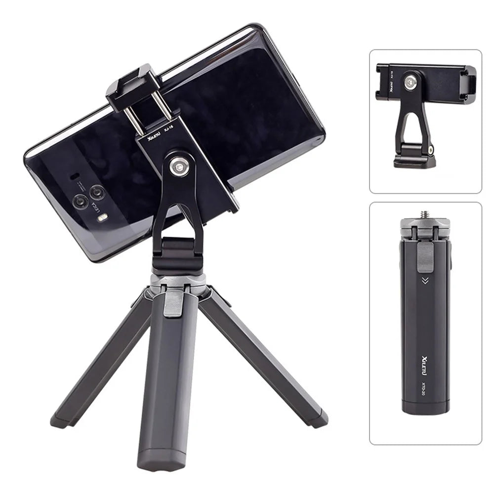 XILETU XJ18+XTD20 Two-Stage Desktop Tripod with 360 Degree Phone Holder for SLR Camera Mobile Phone - 5