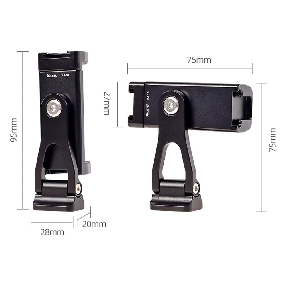 XILETU XJ18+XTD20 Two-Stage Desktop Tripod with 360 Degree Phone Holder for SLR Camera Mobile Phone - 6