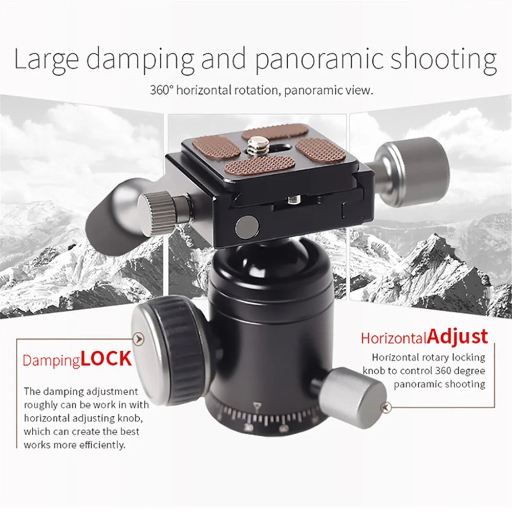 XILETU FM5C Desktop Tripod with Ball Head for Nikon Canon DSLR Mirrorless Camera Smartphone - 4