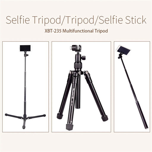 XILETU XBT-235 Extension Selfie Stick Tripod Stand with Phone Clip for Smartphone DSLR Mirrorless Camera - 2