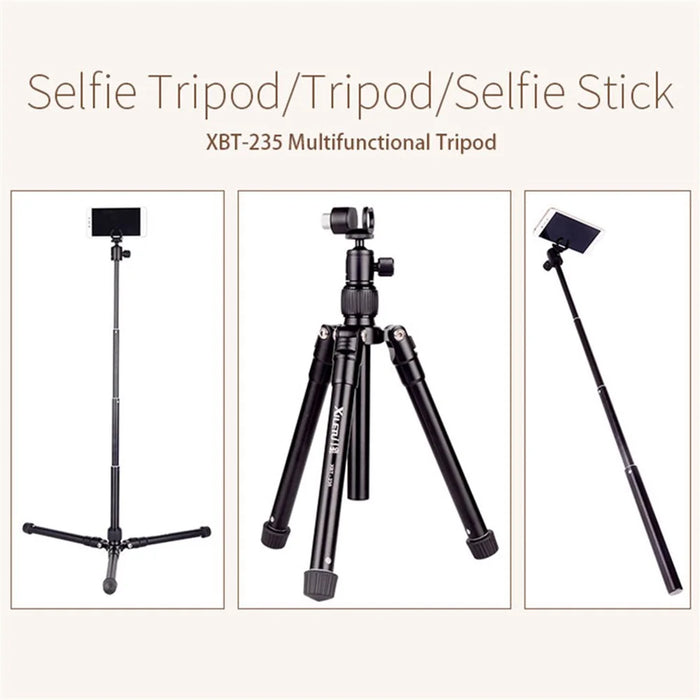 XILETU XBT-235 Extension Selfie Stick Tripod Stand with Phone Clip for Smartphone DSLR Mirrorless Camera - 2