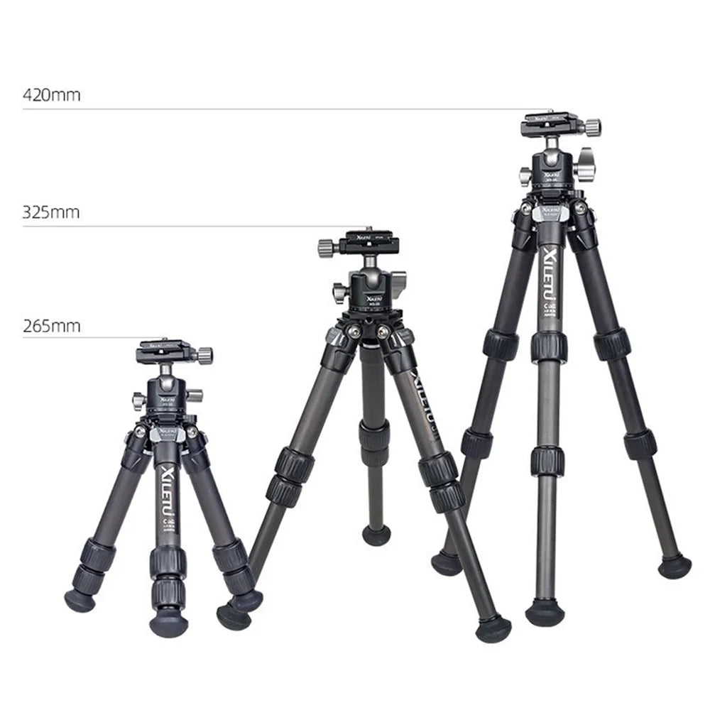 XILETU XLS223C+XG25 Portable Retractable Tripod Holder Stand for DSLR Mirrorless Camera - 4