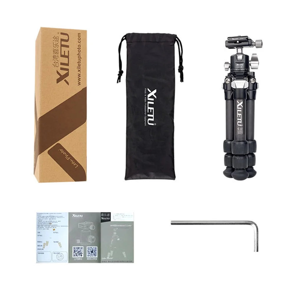 XILETU XLS223C+XG25 Portable Retractable Tripod Holder Stand for DSLR Mirrorless Camera - 7