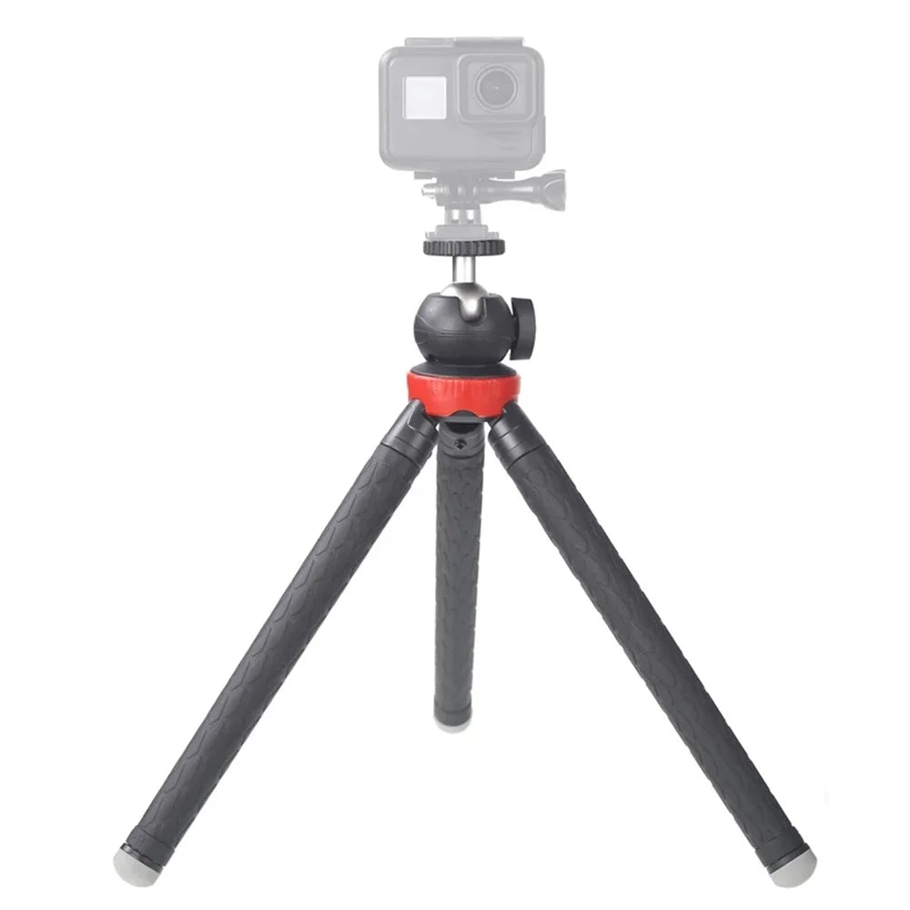 XILETU XS-110 Portable Camera Tripod Stand Travel Outdoor Live Selfie Stick Tripod with Phone Clip - 5