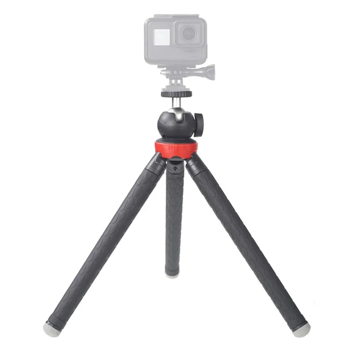 XILETU XS-110 Portable Camera Tripod Stand Travel Outdoor Live Selfie Stick Tripod with Phone Clip - 5