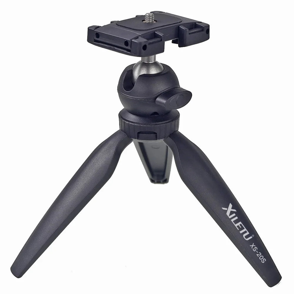 XILETU XS-20S Portable 360 Degrees Rotation Two-Gear Height Tripod 1/4 inch Screw Connector Camera Holder Stand - 5
