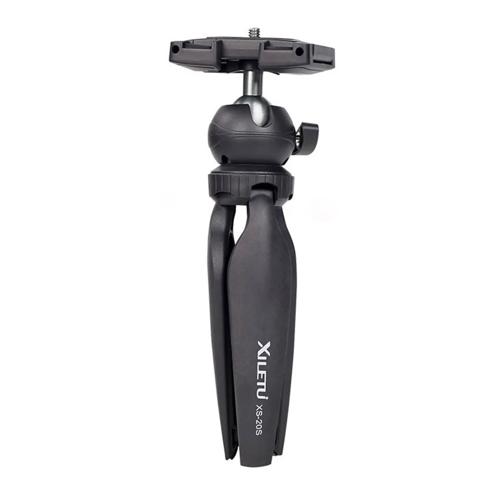 XILETU XS-20S Portable 360 Degrees Rotation Two-Gear Height Tripod 1/4 inch Screw Connector Camera Holder Stand - 6