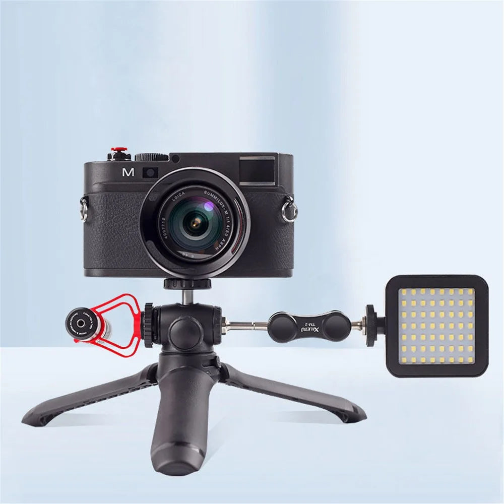 XILETU XSG-2 Portable 1/4 inch Screw Cold Shoe Tripod Camera Phone Fill Light Holder Stand - 3