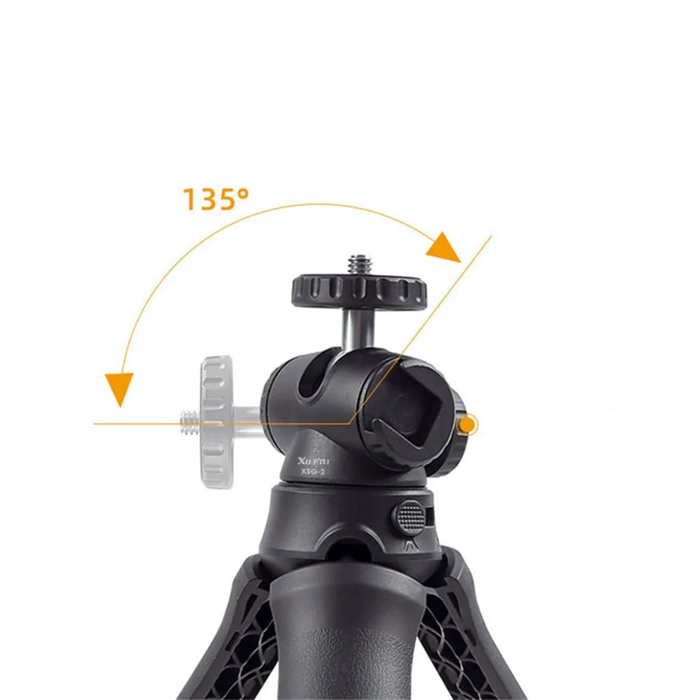 XILETU XSG-2 Portable 1/4 inch Screw Cold Shoe Tripod Camera Phone Fill Light Holder Stand - 4