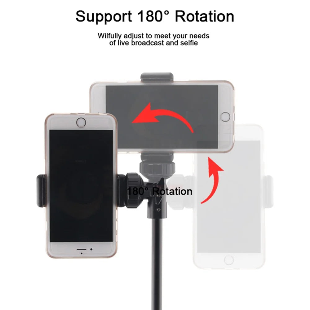 T9 5-Section 140cm Telescopic Selfie Stick Phone Holder Live Streaming Tripod Stand with Phone Clip + Bluetooth-compatible Remote Control + Storage Bag - 3