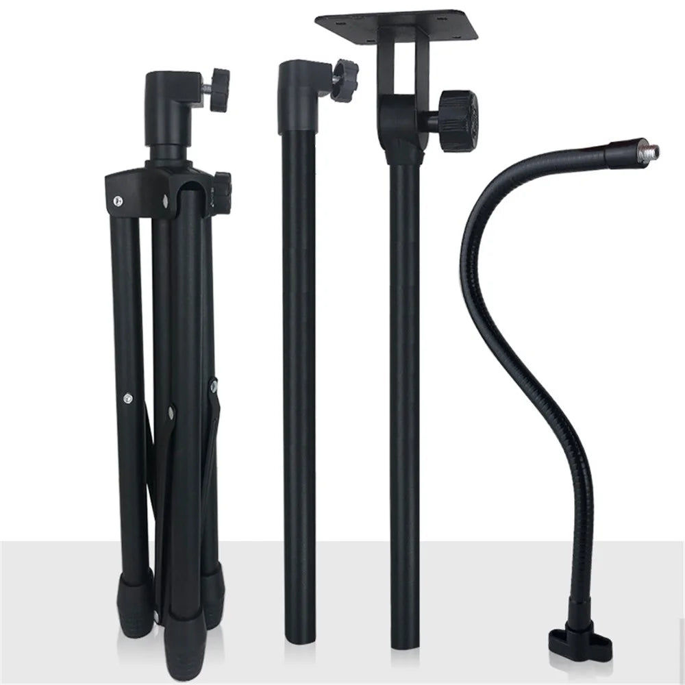 A-502C Foldable Tray Design Height Adjustable Laptop Projector Speaker Holder Tripod Telescopic Metal Floor Stand - 6