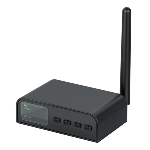 BT07 Smart Bluetooth-compatible 5.1 Adapter Coaxial Fiber AUX Receiver Transmitter Upgrade Audio Amplifier Button with Screen Display - 1