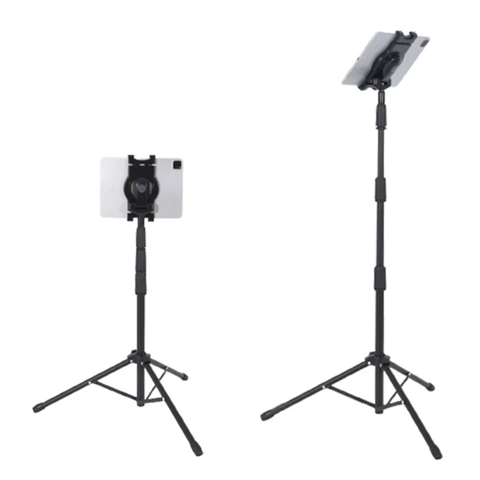 JY306V8 Tablet Tripod Stand Height Adjustable Stand Holder 360-degree Rotating Mount Stand for 7''-10.5'' Tablets and Phones - 1