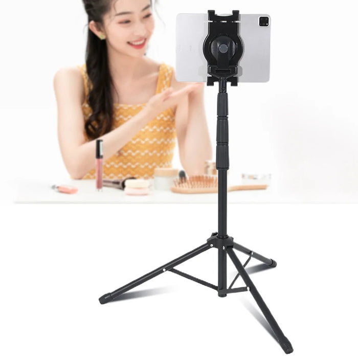 JY306V8 Tablet Tripod Stand Height Adjustable Stand Holder 360-degree Rotating Mount Stand for 7''-10.5'' Tablets and Phones - 2