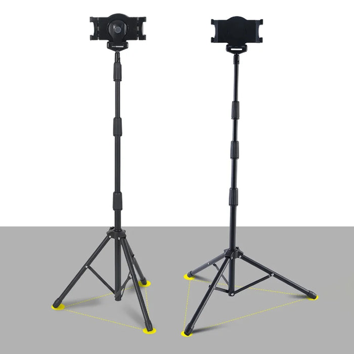 JY306V8 Tablet Tripod Stand Height Adjustable Stand Holder 360-degree Rotating Mount Stand for 7''-10.5'' Tablets and Phones - 5