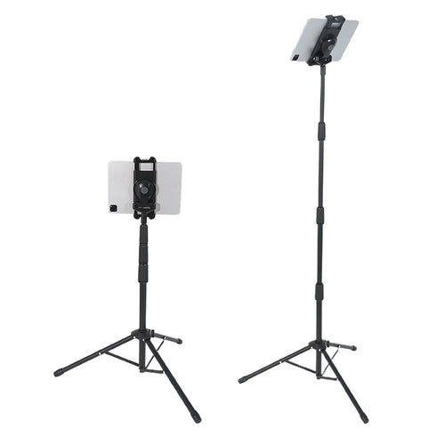 JY306V8 Tablet Tripod Stand for 4.7''-12.9'' Tablets and Phones Height Adjustable Stand Holder 360-degree Rotating Mount Stand - 1