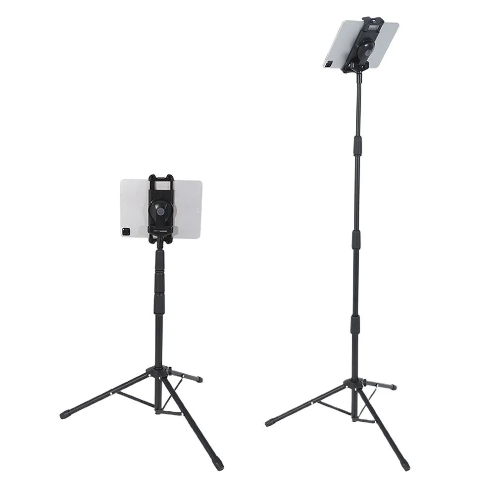 JY306V8 Tablet Tripod Stand for 4.7''-12.9'' Tablets and Phones Height Adjustable Stand Holder 360-degree Rotating Mount Stand - 1
