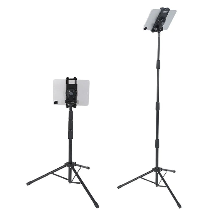 JY306V8 Tablet Tripod Stand for 4.7''-12.9'' Tablets and Phones Height Adjustable Stand Holder 360-degree Rotating Mount Stand - 1