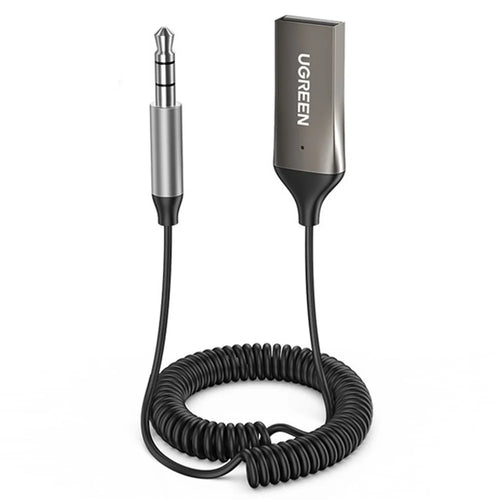 UGREEN Car Bluetooth-compatible 5.0 Adapter USB to 3.5mm Aux Audio Music Wireless Receiver Hands-free Adapter - 1