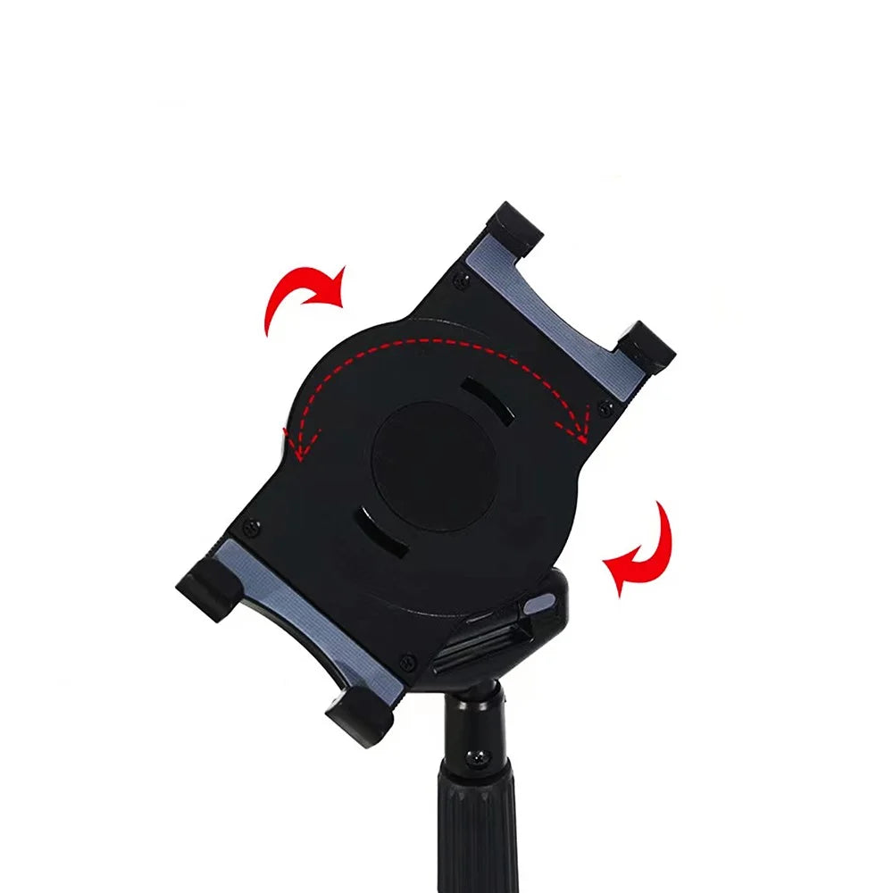 Height Extendable Tripod Stand Phone Stand Holder Selfie Stick Tripod Camera Tripod Compatible with 7''-10.5'' Phones and Tablets - 6