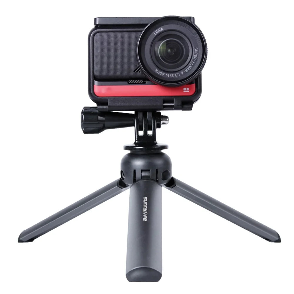 SUNNYLIFE TY-Q9404 Mini Version Tripod 1 / 4 Screw Adapter Desktop Camera Stand for DJI Osmo Mobile 6 / GoPro HERO 11 / Insta360 X3 - Titanium Grey - 3