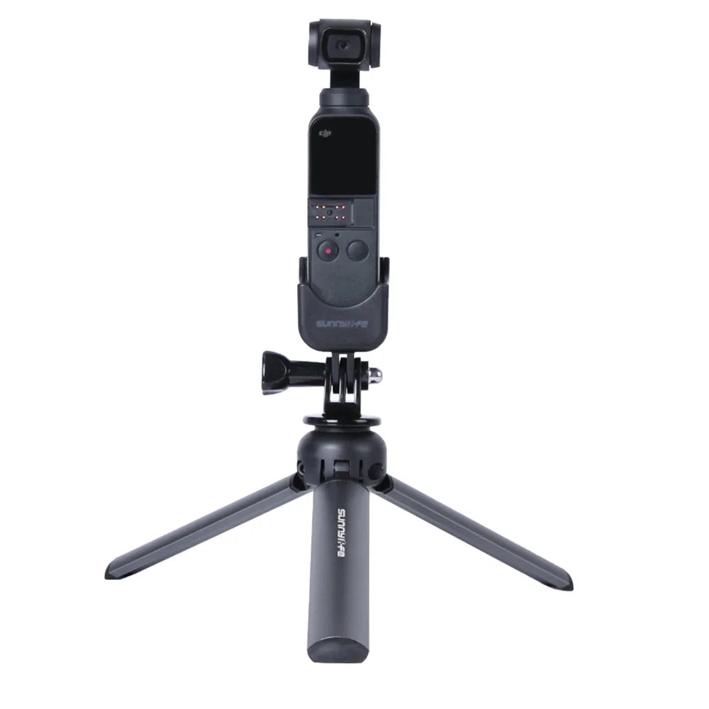 SUNNYLIFE TY-Q9404 Mini Version Tripod 1 / 4 Screw Adapter Desktop Camera Stand for DJI Osmo Mobile 6 / GoPro HERO 11 / Insta360 X3 - Titanium Grey - 4
