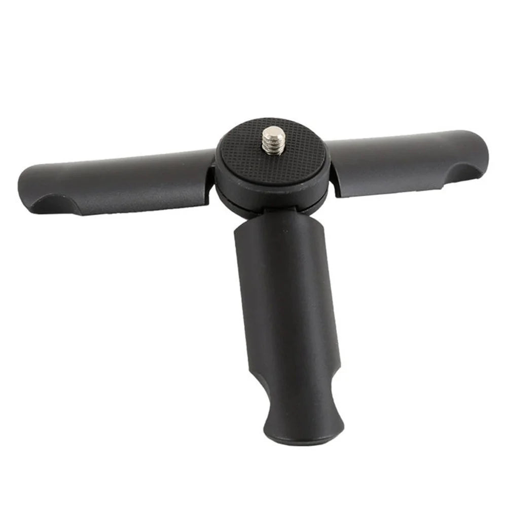 Desktop Mini Folding Tripod Stand with 1 / 4 inch Screw Adapter Thickened Handle Tripod Stand for Action Camera, Selfie Stick Universal Portable Tripod - 2