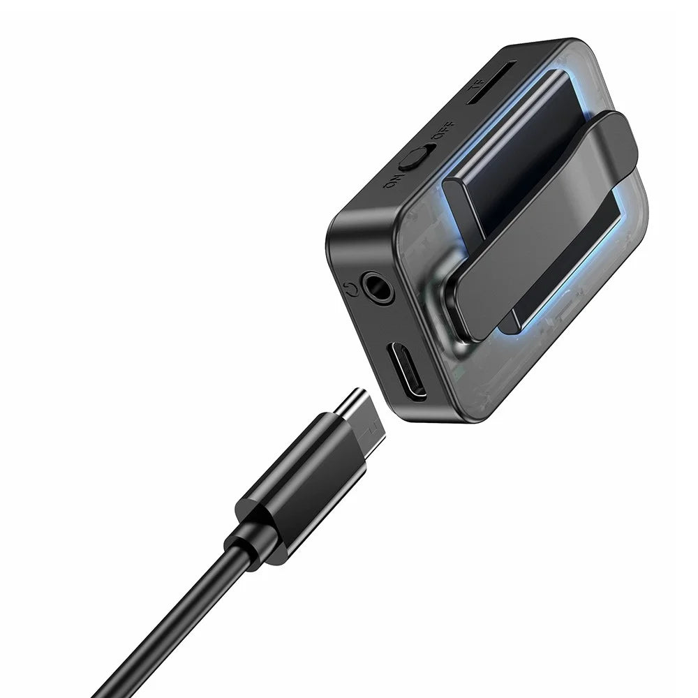 C33 Bluetooth-compatible Adapter Wireless Portable Audio Receiver LCD Screen Audio Adapter Support TF Card Playback - 3