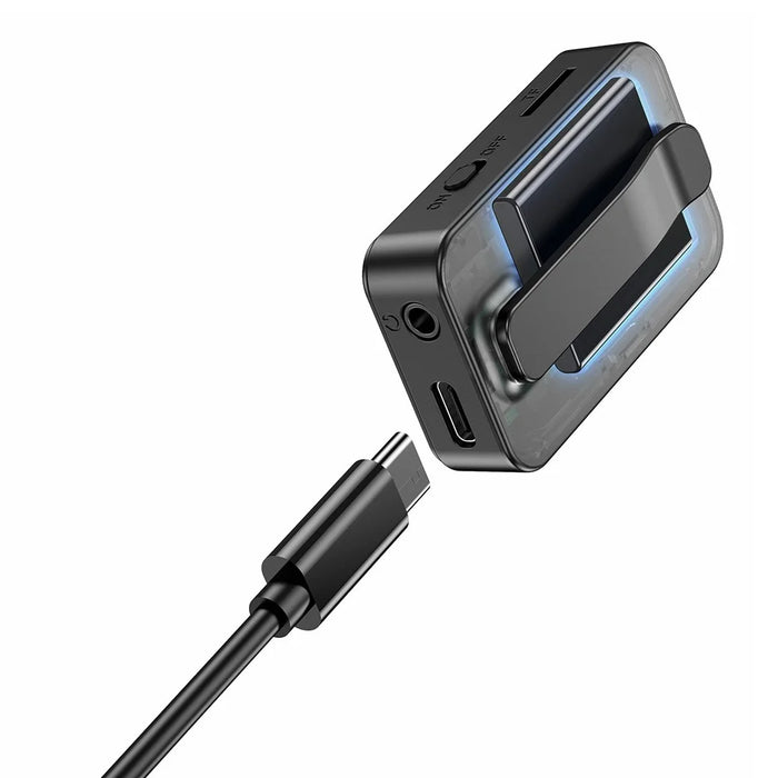 C33 Bluetooth-compatible Adapter Wireless Portable Audio Receiver LCD Screen Audio Adapter Support TF Card Playback - 3