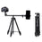 JMARY KP-2207 Tripod Stand 4 Sections Adjustable Tripod Mount Floor Stand with Camera Phone Holder for SLR Camera, Smartphone - 1