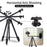 JMARY KP-2207 Tripod Stand 4 Sections Adjustable Tripod Mount Floor Stand with Camera Phone Holder for SLR Camera, Smartphone - 5