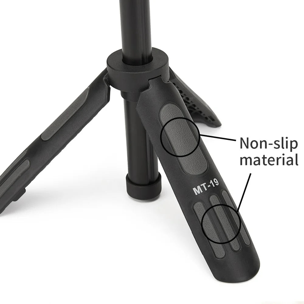JMARY MT19 Portable Mini Extendable Selfie Stick Camera Mobile Phone Holder Live Streaming Tripod Desktop Stand - 6