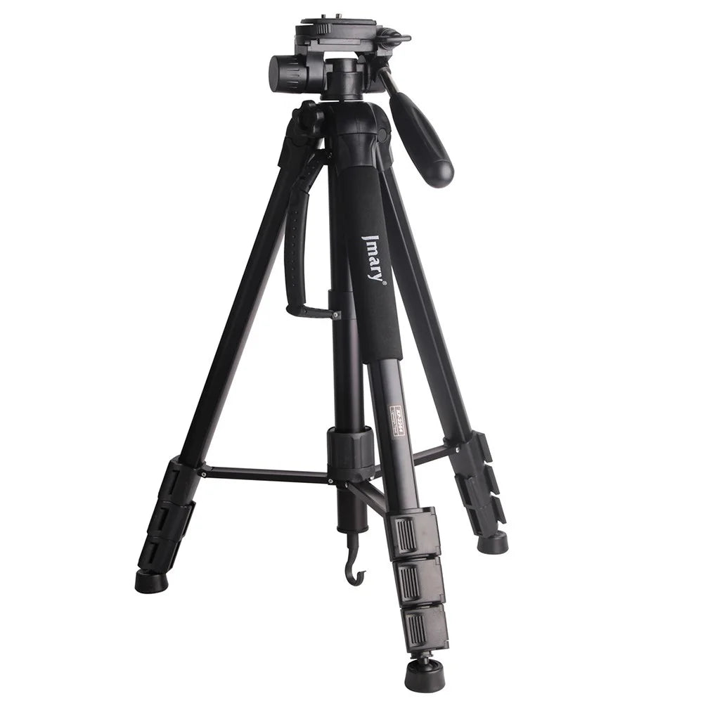 JMARY KP2264 Detachable Tripod Holder Mobile Phone SLR Camera Aluminium Alloy Stand for Outdoor Live Streaming Portable Tripod Stand with Gravity Hook - Black - 1