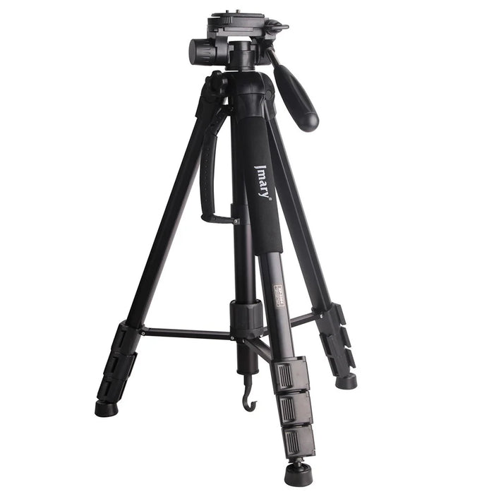 JMARY KP2264 Detachable Tripod Holder Mobile Phone SLR Camera Aluminium Alloy Stand for Outdoor Live Streaming Portable Tripod Stand with Gravity Hook - Black - 1
