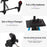 JMARY KP2264 Detachable Tripod Holder Mobile Phone SLR Camera Aluminium Alloy Stand for Outdoor Live Streaming Portable Tripod Stand with Gravity Hook - Black - 5