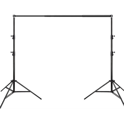 2.6x3m Photography Backdrop Stand Kit Aluminum Alloy Telescopic Tube Adjustable Photo Background Display Stand - 1