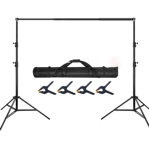 2.88x3m Photography Backdrop Stand Video Shooting Background Adjustable Support Stand Kit for Photo Video Studio - 1