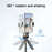 A66 1.6m Extendable Tripod Stand Portable Phone Stand Stable Selfie Stick Tripod with Fill Light and Wireless Remote for iPhone and Android - 3