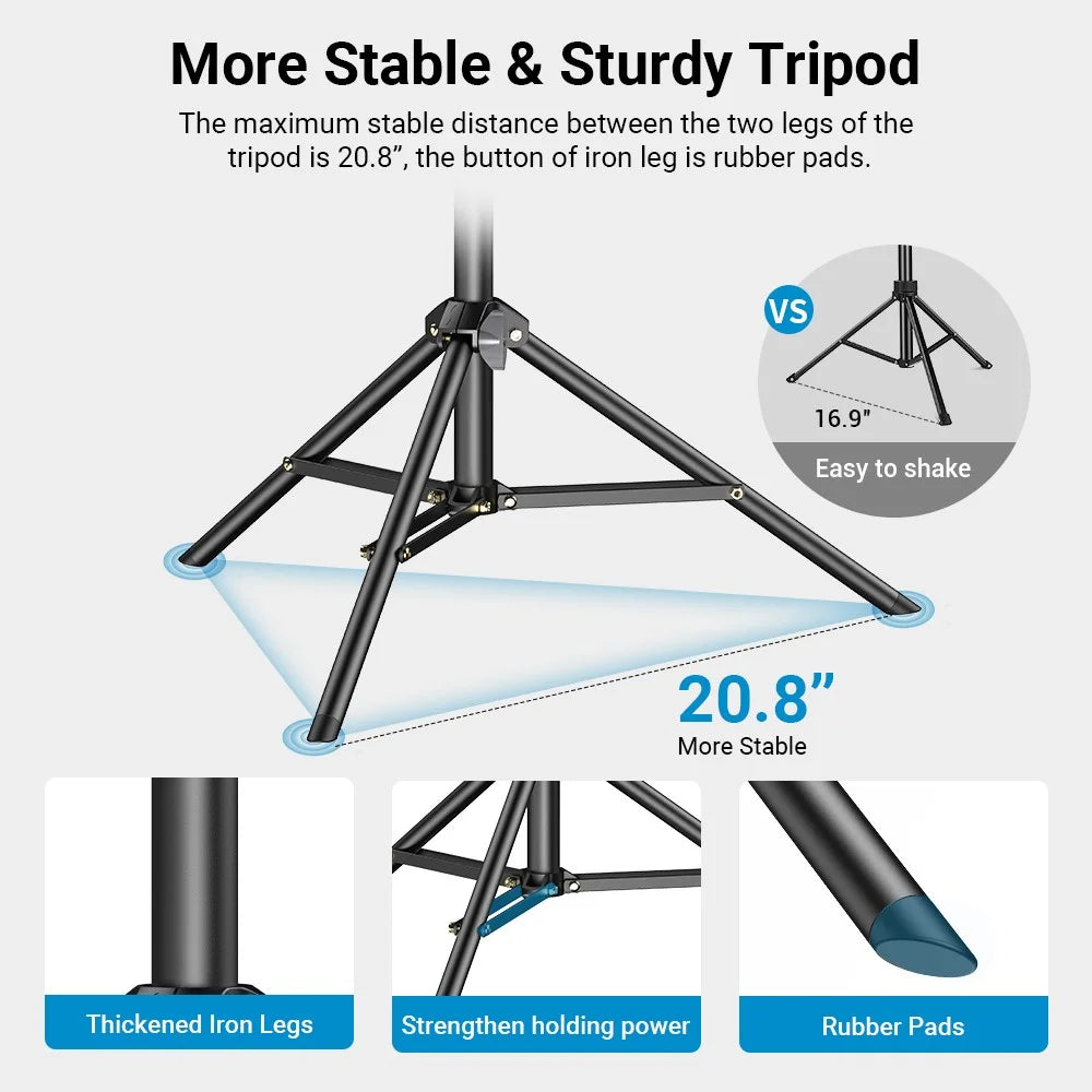 APEXEL JJ070 Bluetooth-compatible Selfie Stick Tripod Extendable Portable Selfie Stick Phone Stand Holder - 5