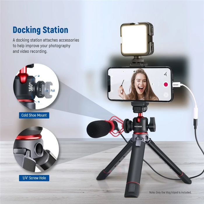 NEEWER NW-991 Camera Tripod Foldable Aluminum Alloy Handheld Stick for Live Streaming Vlogging - 2