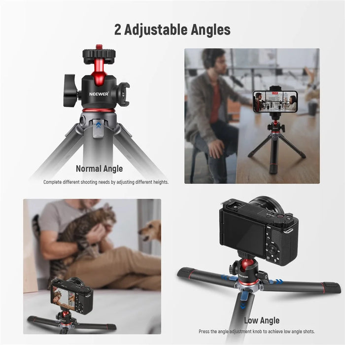 NEEWER NW-991 Camera Tripod Foldable Aluminum Alloy Handheld Stick for Live Streaming Vlogging - 4