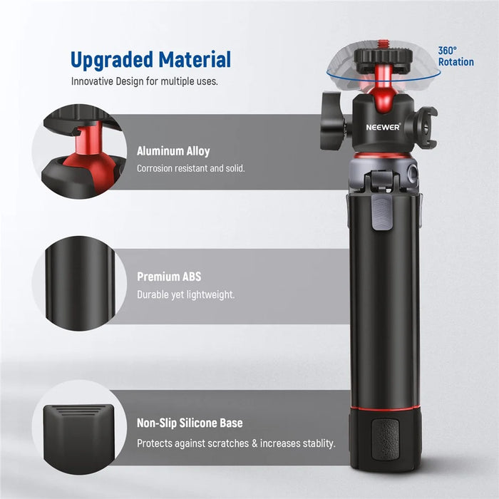 NEEWER NW-991 Camera Tripod Foldable Aluminum Alloy Handheld Stick for Live Streaming Vlogging - 5
