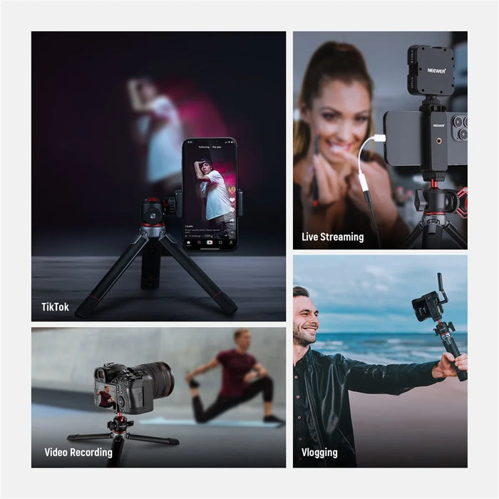 NEEWER NW-991 Camera Tripod Foldable Aluminum Alloy Handheld Stick for Live Streaming Vlogging - 6
