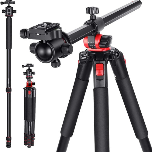 NEEWER N284 184cm Camera Tripod Monopod with Center Column and Ball Head, Max Load: 33lb - 1