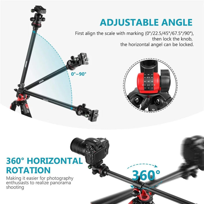 NEEWER N284 184cm Camera Tripod Monopod with Center Column and Ball Head, Max Load: 33lb - 5