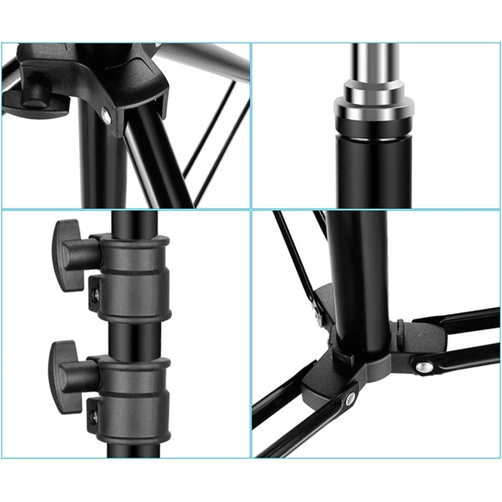 NEEWER NW-346 Foldable 2m Photography Light Stand Portable Tripod Stand Holder for Speedlight, Softbox, Umbrella - 3