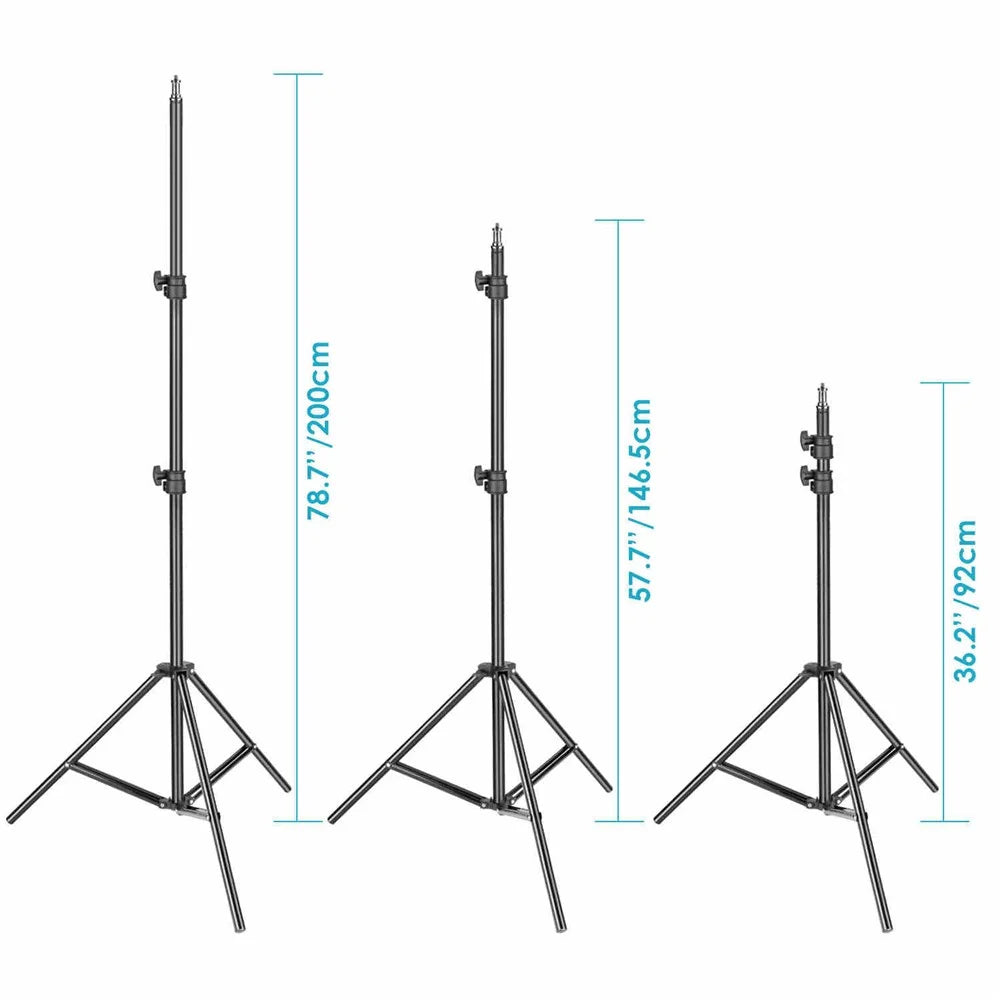NEEWER NW-346 Foldable 2m Photography Light Stand Portable Tripod Stand Holder for Speedlight, Softbox, Umbrella - 6