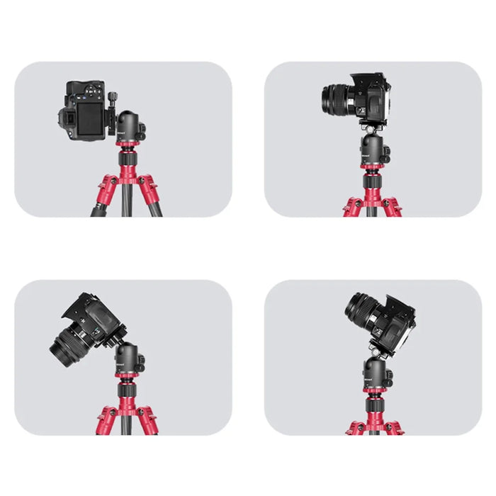 NEEWER N55CR SLR Camera Mobile Phone Live Streaming Monopod Tripod Carbon Fiber Photography Tripod Stand - 3