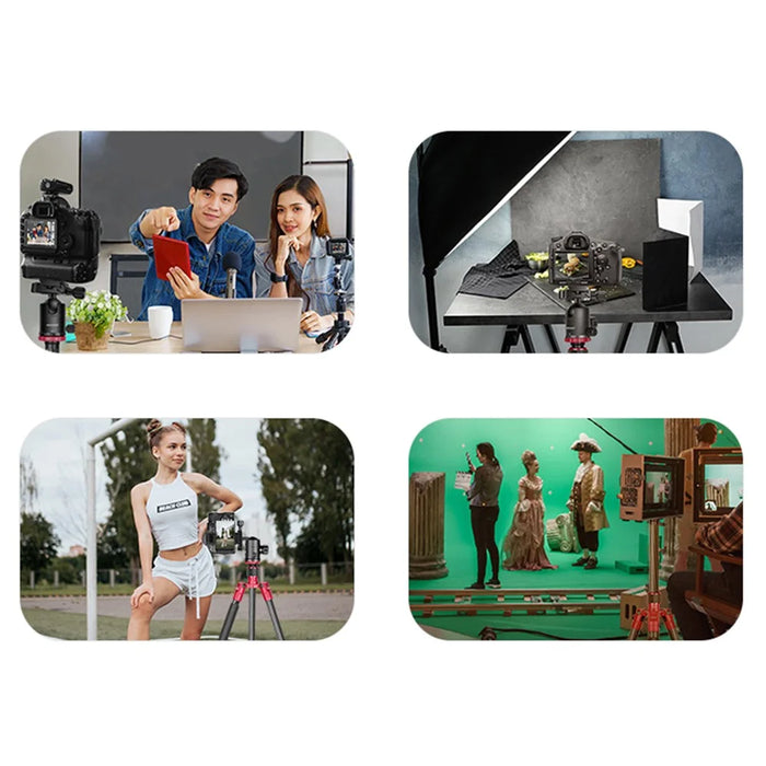 NEEWER N55CR SLR Camera Mobile Phone Live Streaming Monopod Tripod Carbon Fiber Photography Tripod Stand - 4