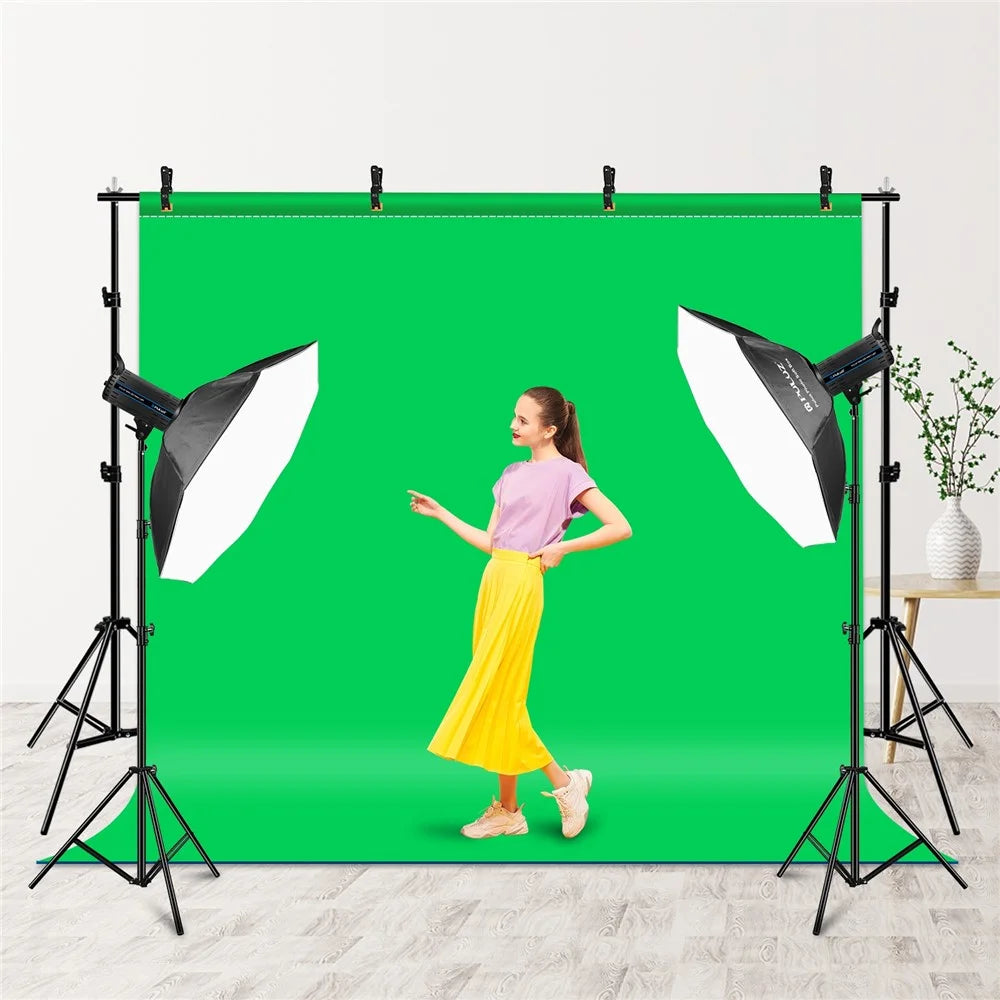 PULUZ PU3110B 1 Set Tripod Stands Backdrop Support Stand Crossbar Clip Kit for Studio Photography - 2